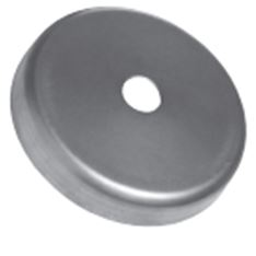 Afdekplaat in staal rond 77mm voor leuninghouder