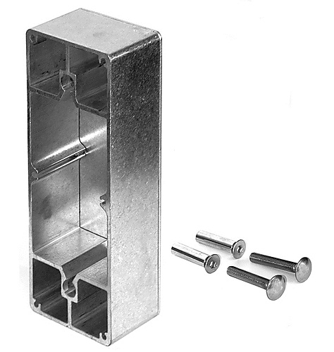 Aluminium adapter bakje voor platte profielen O-SET Locinox