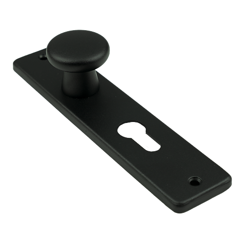 AMI Kortschild met vaste knop PC55 zwart