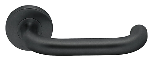 Artitec Knop-kruk op rozet CECIL KL3 RVS geborsteld mat zwart met PC