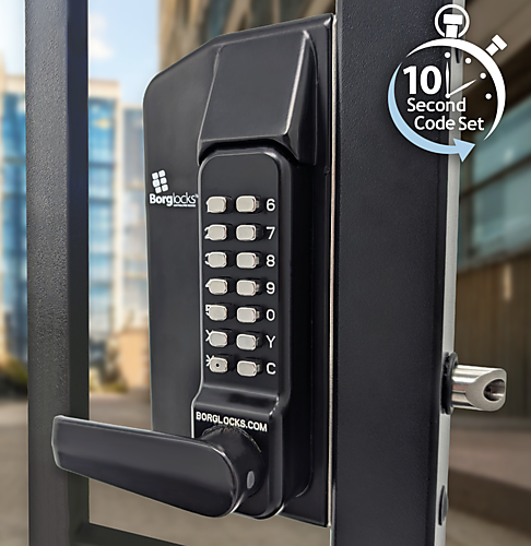 Borglocks BL3400 ECP opbouw codeslot voor metalen poorten