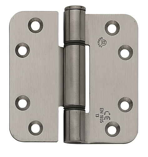 BSW glijlagerscharnier 818 Allround afgerond 89x89x3 mm RVS