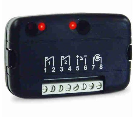 Cardin 2-kanaal ontvanger 12/24VAC-DC 433Mhz FM400RB2