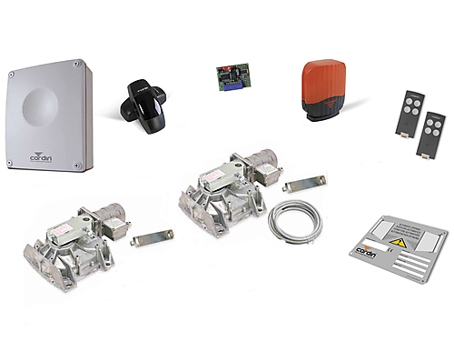 Cardin KT-HLXCORE230T Complete set ondergrondse poortmotoren 230V voor vleugels van 3 meter en 550KG
