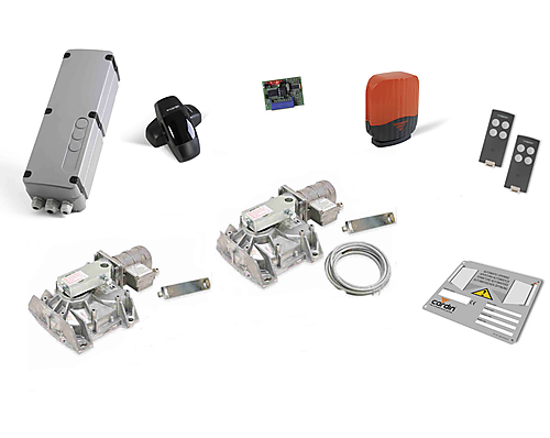Cardin KT-HLXCORE24CC Complete set ondergrondse poortaandrijving met encoder 24V voor vleugels 3 meter van maximaal 350KG
