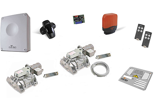 Cardin KT-HLXCORE24T-KIT Complete set voor ondergrondse poortaandrijving 24V vleugels 3 meter tot 350Kg