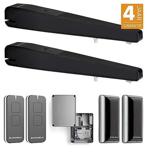 Comunello Kit ABACUS 300 lineaire poortopener – 24V – Zwart