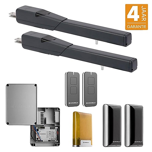 Comunello Kit SKY lineaire poortopener – Encoder – Zwart – Eindschakelaar