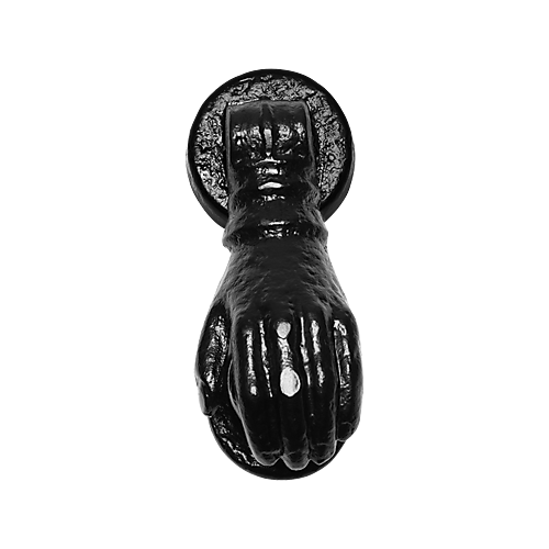 Deurklopper zwarte hand 165x70mm