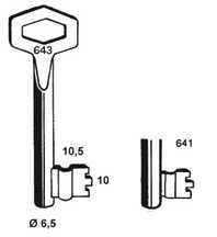 Dop klaviersleutel Lips 2122/641