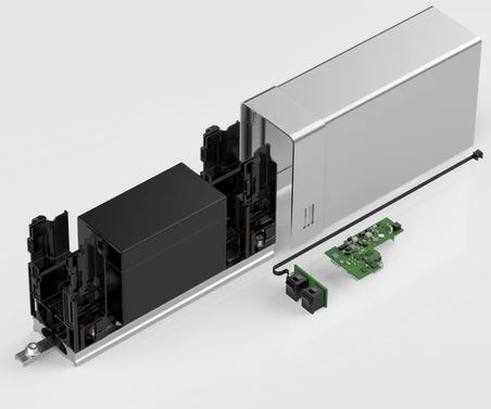 Dormakaba ED UPS montageset enkele deur zilver