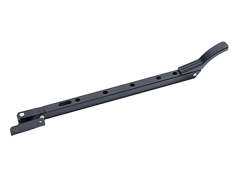 Dulimex zwarte raamuitzetter verstelbaar 30cm