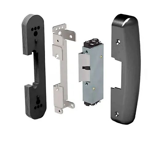 Elektrische sluitplaat opbouwset voor paniekbalken en oplegsloten 8-12V