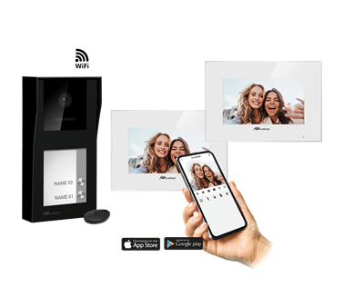 Entrya Facila NEXT K2171W/B2 kit video intercom zwart