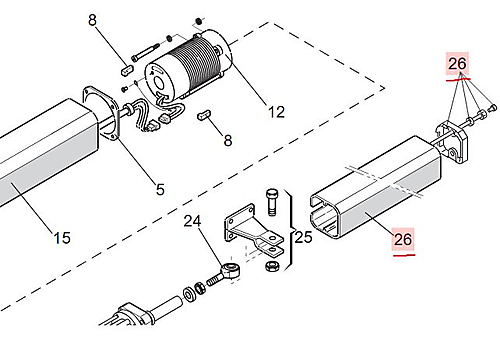 FAAC 400 L Cover group 63003329