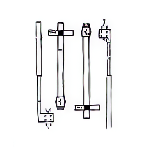 FAAC 490137 Set armen voor centrale montage FAAC 550 garagedeuraandrijving