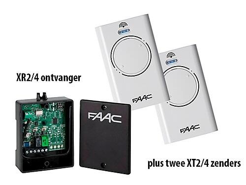 FAAC 868 MHz ontvanger en zenders kit