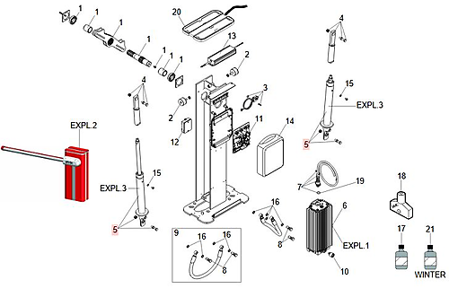 FAAC B680H Complete cylinder 63000109