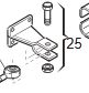 FAAC Front bracket motor 400 lineaire aandrijving