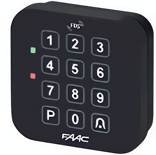 FAAC KCTS Radio Touch Black FDS 433-868MHZ codeklavier 122KCTSFDS1