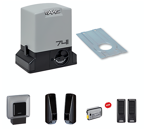 FAAC KIT 741 schuifpoortaandrijving 230V voor schuifhek tot 900kg
