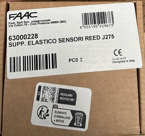 FAAC REED SENSORS SUPPORT VOOR J275HA VERKEERSPAAL