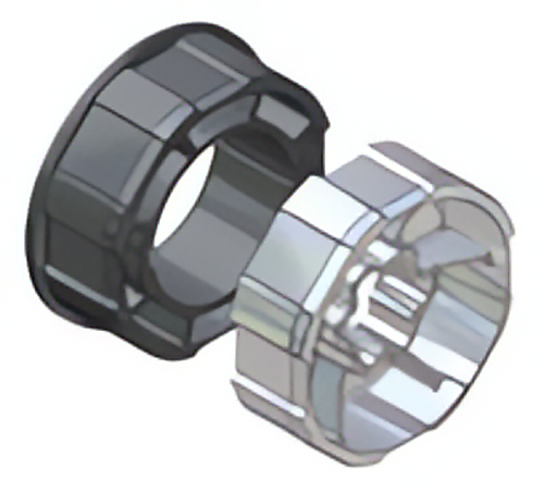 FAAC TM2 AD58 OCTO 70 Adapterset voor octogonale as diam.70mm