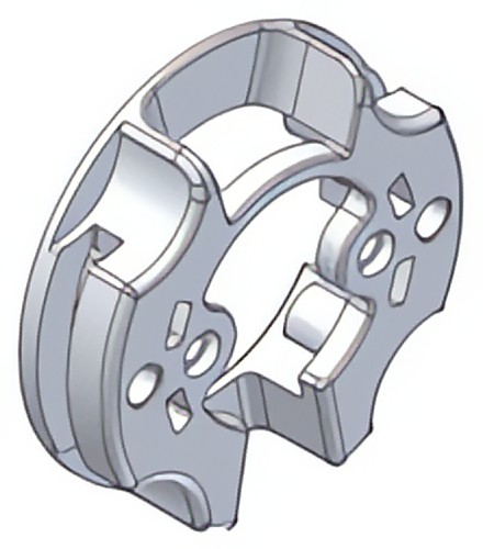 FAAC TM2 SUP35 CLIP standaard bevestigingsbeugel TM2 35 buismotor