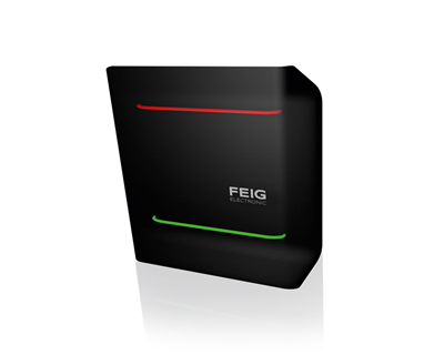 FEIG ID MAX.U500i long range toegangscontrole voor voertuigen met UHF RFID-antenne en ingebouwde signalisatie verlichting