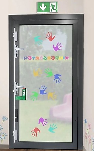 FUHR Automatische meerpuntssluiting autosafe 835P-KDV met dubbele deurklink kinderdagverblijven