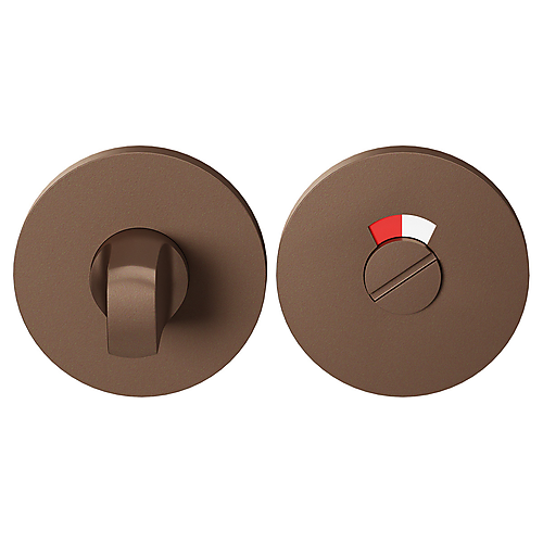 GPF0903VRA2 toiletgarnituur 53x6mm stift 8mm Bronze Blend met rood/wit indicator