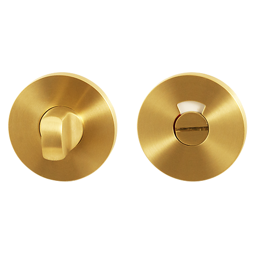 GPF0903VRP4 toiletgarnituur 53x6mm stift 8mm PVD Mat messing Blend met rood/wit indicator