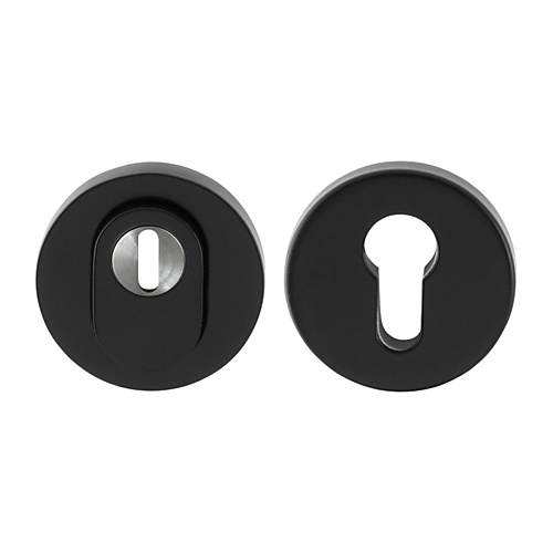 GPF9392.64.S199 Ronde veiligheidsrozet 54 mm SKG3 met kerntrekbeveiliging smeedijzer zwart