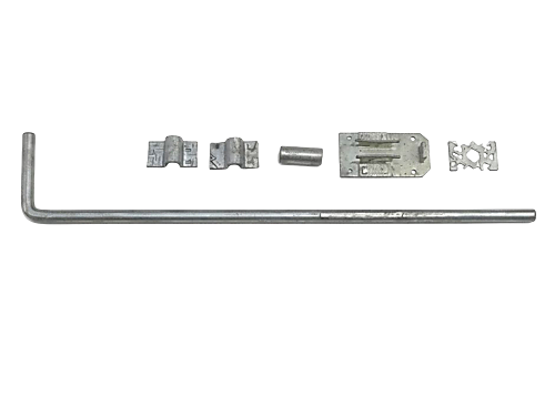 Grondgrendel met drie geleiders 600mm vuurverzinkt