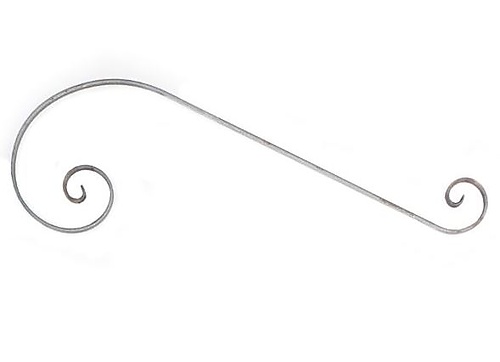 Grote S-krullen voor smeedwerk