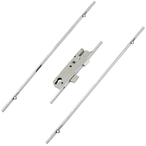 GU 30814 meerpuntssluiting met rolnokken cilinderbediend PC72 doornmaat 50mm voorplaat 16mm