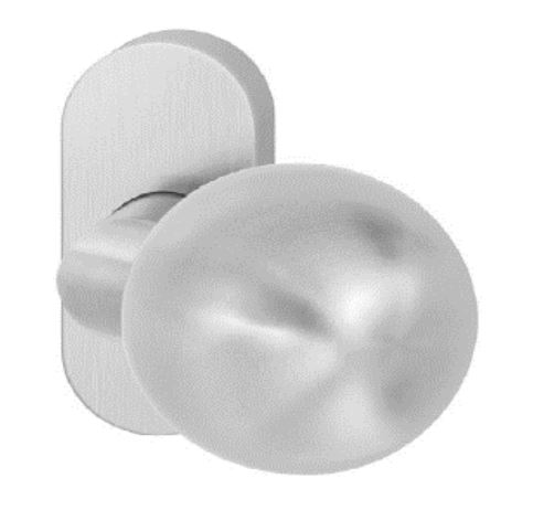 Hafi knop verkropt op ovale rozet