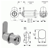 HEVELSLOT MOER 32MM RECHTE LIP 6210040