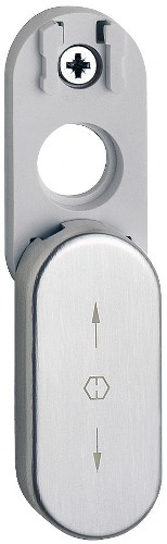 Hoppe U26SV afdekrozet voor rolluiken en hordeuren