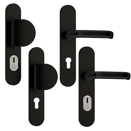 HvN Veiligheidsbeslag breed zwart