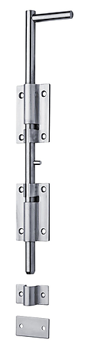 Inox grendel 2-delig 400mm lang
