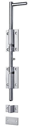 Inox grendel 2-delig 800mm lang