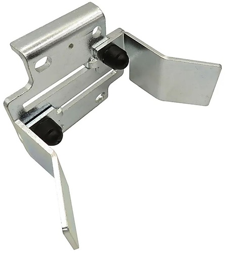 Instelbare opvangmuil voor vrijdragende schuifpoorten