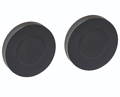 Intersteel Afdekrozetten verdekt ø53x10mm met nokken zwart
