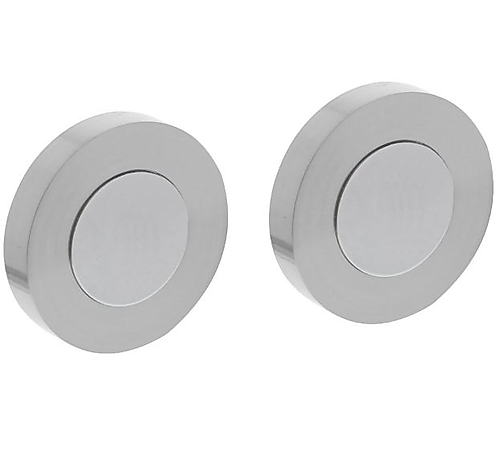 Intersteel Afdekrozetten verdekt ø53x10mm met nokken rvs rond