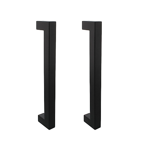 Intersteel deurgrepen vierkant per paar 325x60x25 mm mat zwart