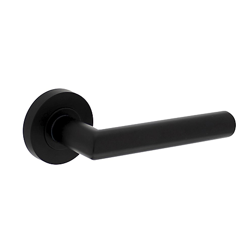 Intersteel deurkruk Bastian op rozet ø52x10mm zwart
