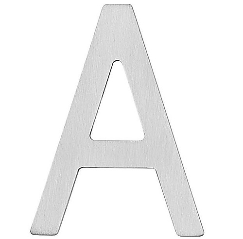 Intersteel Huisletter A 100 mm rvs geborstel