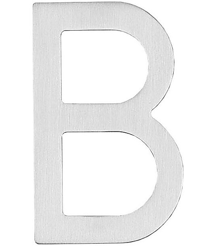Intersteel Huisletter B 100 mm rvs geborsteld