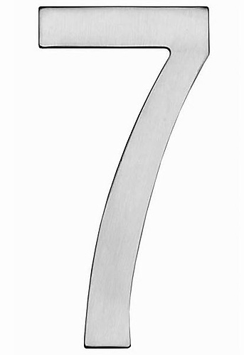 Intersteel Huisnummer 7 rvs geborsteld 150mm